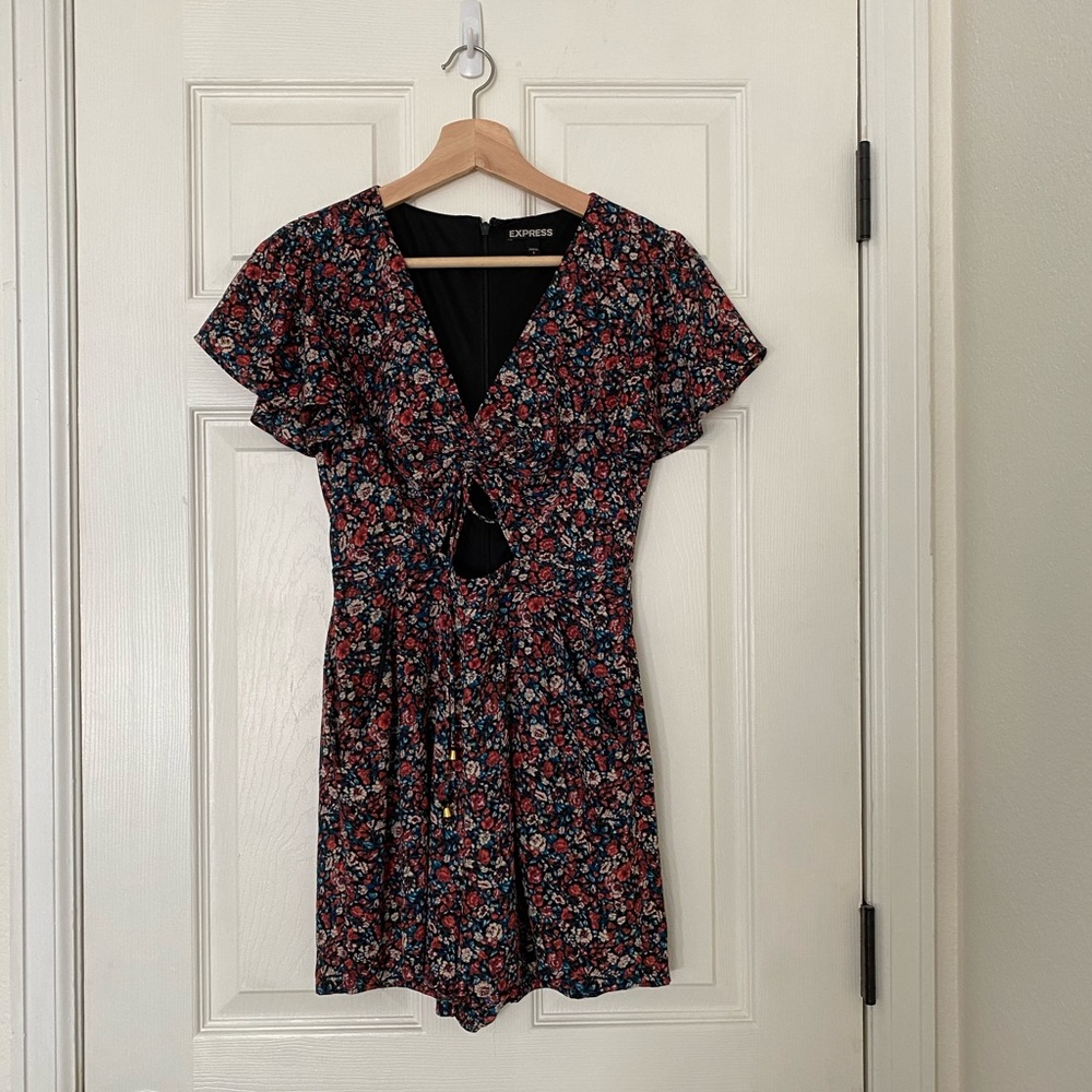 Floral print romper